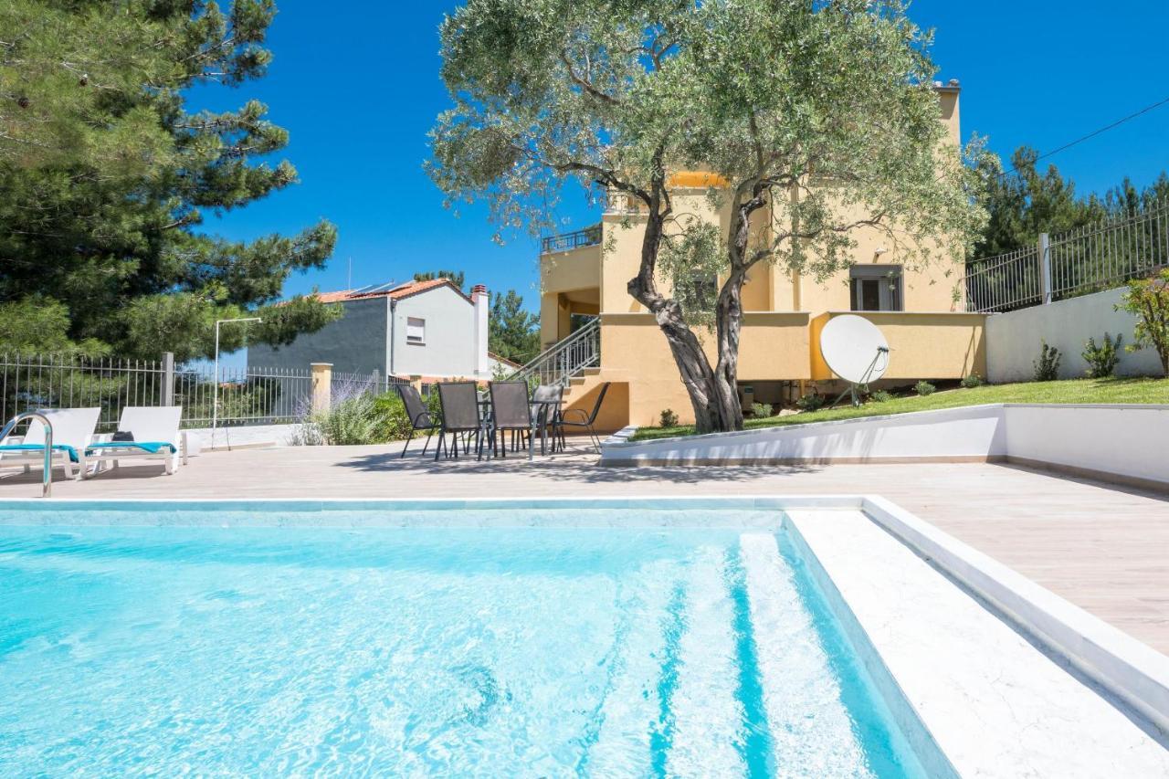 Louloudis Pool Villa Skala Rachoni  Luaran gambar
