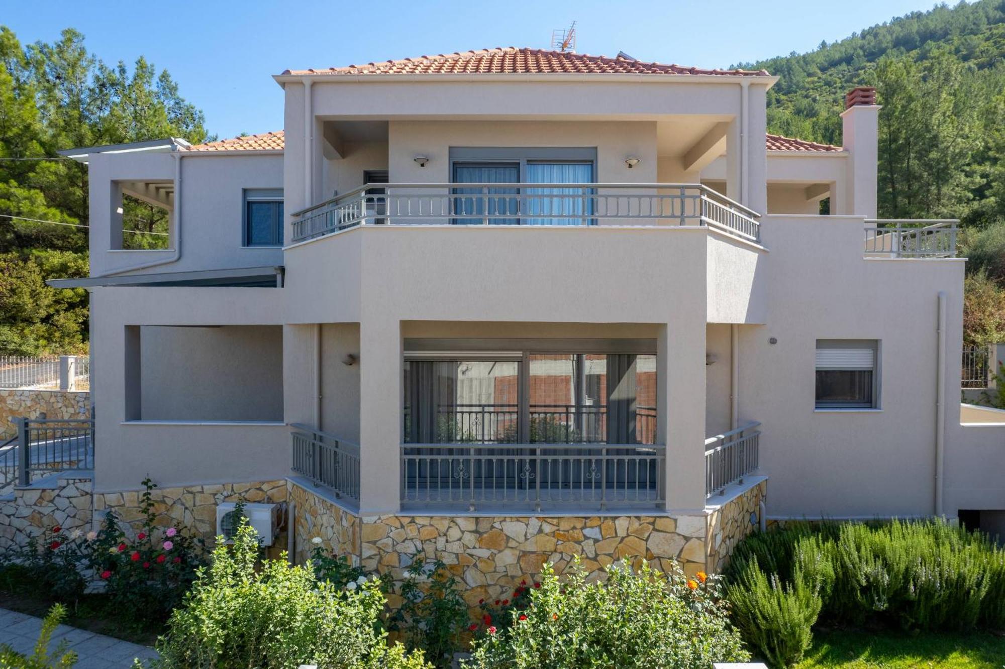 Louloudis Pool Villa Skala Rachoni  Luaran gambar