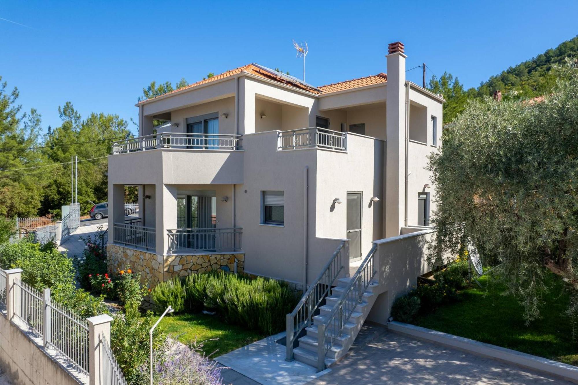 Louloudis Pool Villa Skala Rachoni  Luaran gambar