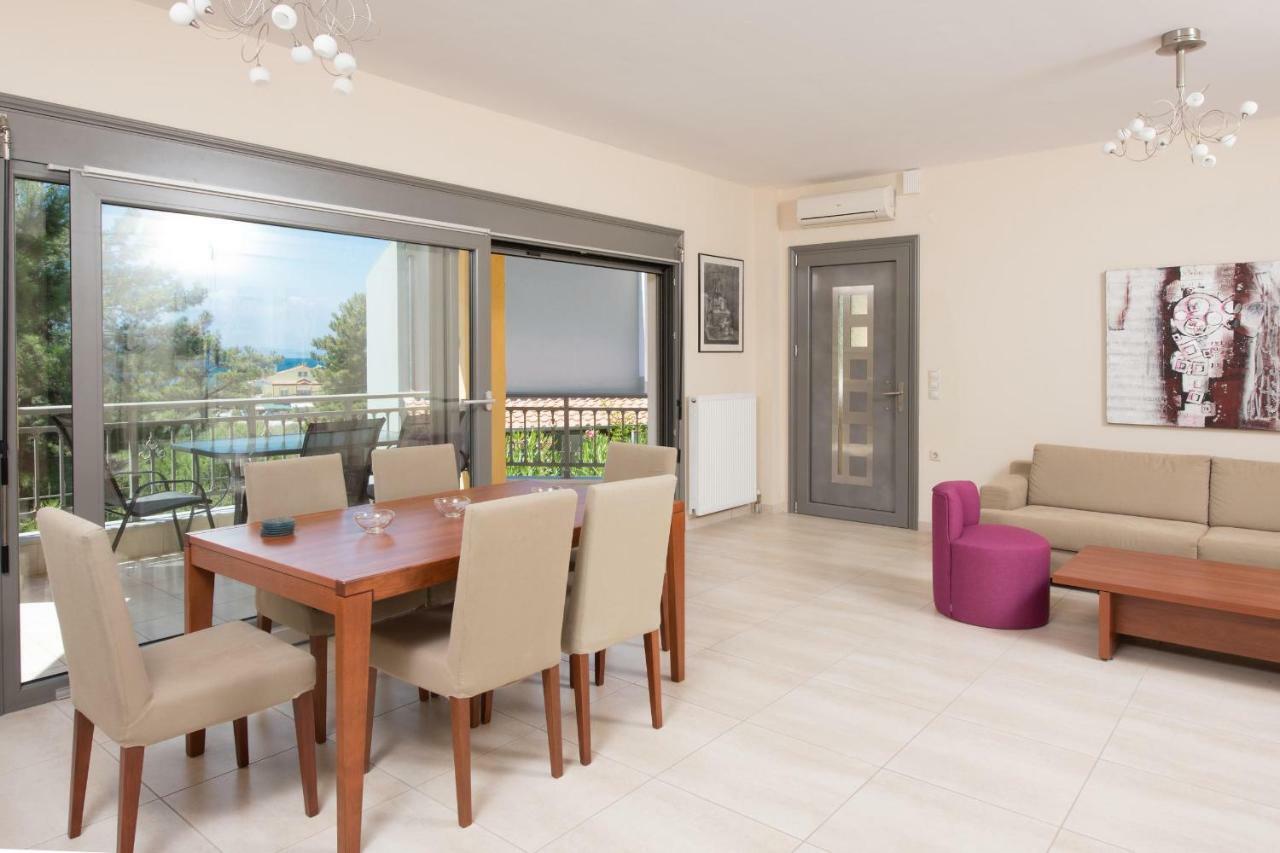 Louloudis Pool Villa Skala Rachoni  Luaran gambar